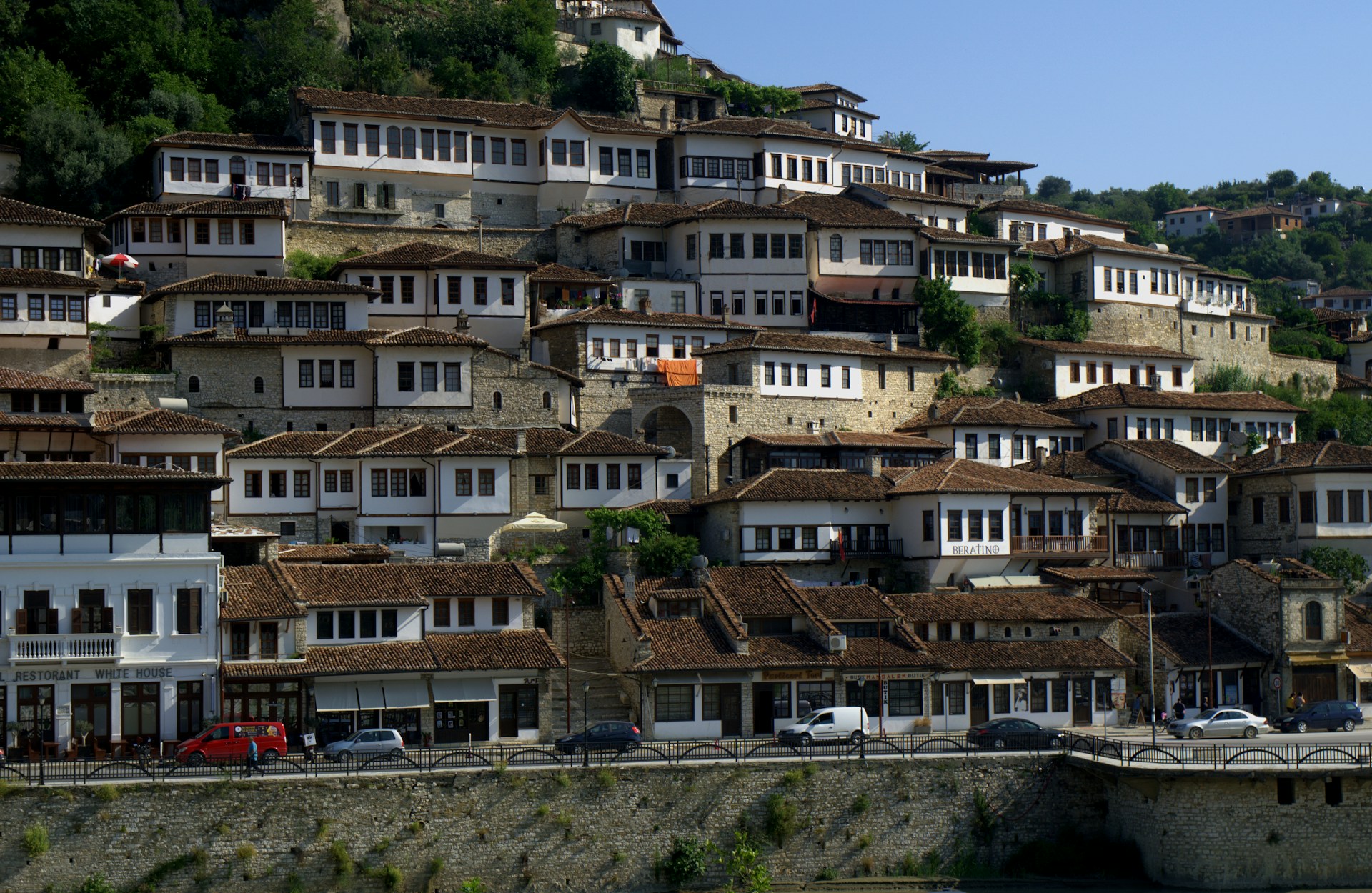 Berat's white Ottoman houses climbing the hillside